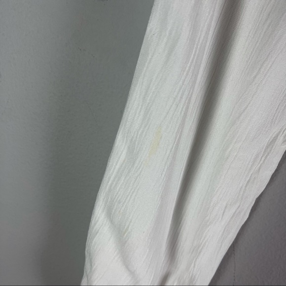 Hollister long sleeve crop top blouse white - Picture 6 of 8